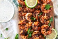Grilled Blackened Shrimp with a Vibrant Cilantro Lime Finish