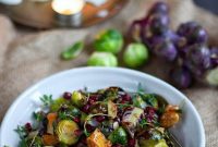 Caramelized Sprouts with Bright Orange and Crunchy Walnuts