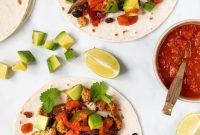 Zesty One Pan Tofu Fajitas
