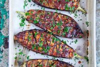 Miso Peanut Glazed Roasted Aubergine