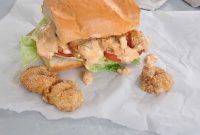 Crispy Baked Shrimp Po Boy with Creamy Remoulade