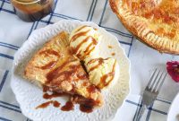 America’s Favorite Apple Pie with Decadent Caramel Drizzle