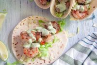 Zesty Grilled Shrimp Tacos with Cilantro-Chili Crema