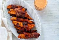 Smoky Bacon-Wrapped Grilled Sweet Potato Sticks