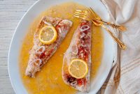 Walleye Fillet with a Silky White Wine Reduction