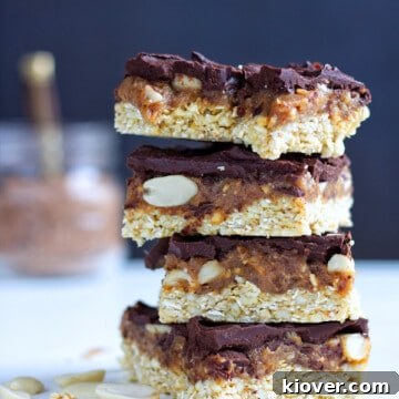 snickers flapjacks recipe image