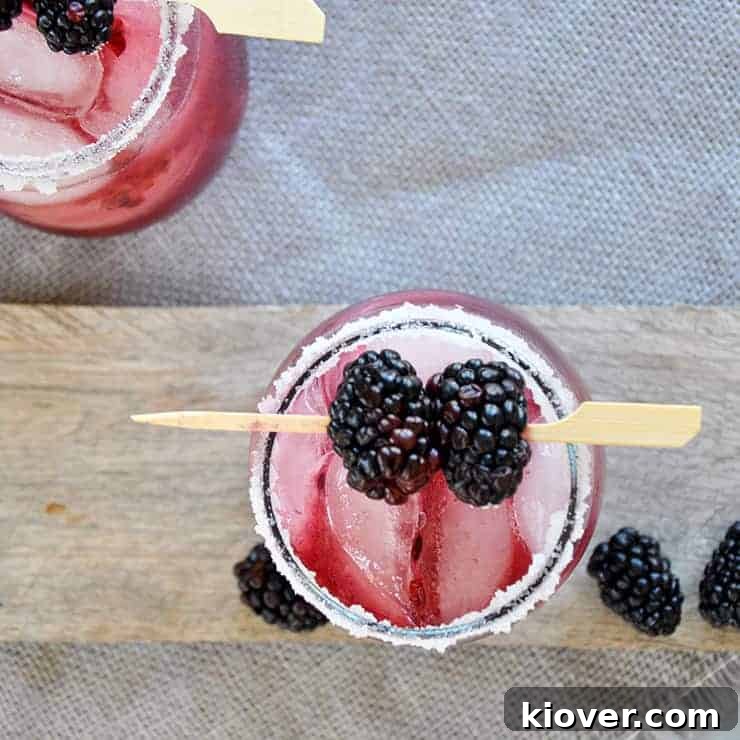 overhead shot of the black dog cocktail
