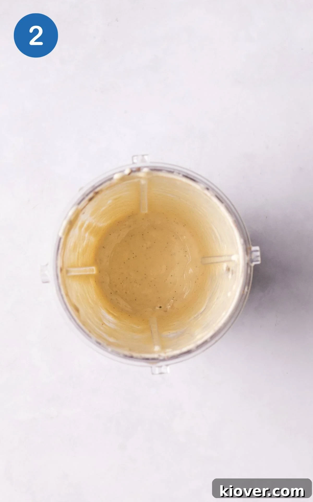 Velvety Cashew Cream 5 Smooth cashew cream in a high-speed blender.