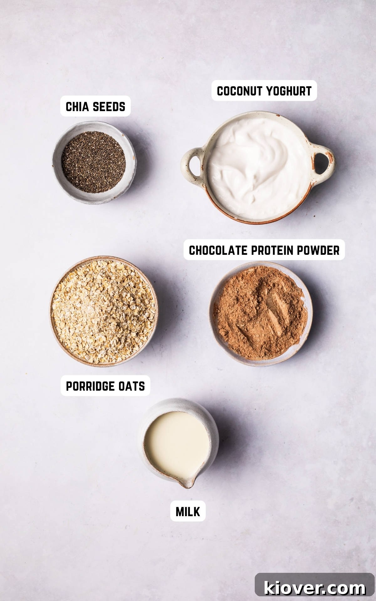Power-Packed Protein Overnight Oats 3 Ingredients to make Protein Overnight Oats.