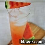 This is a Ginger Syrup and grilled watermelon cocktail
