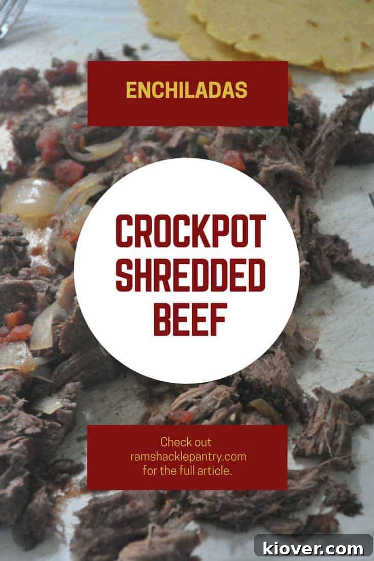 crockpot shredded beef pinterest image