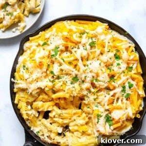 Vegan Mac and Cheese - with plate