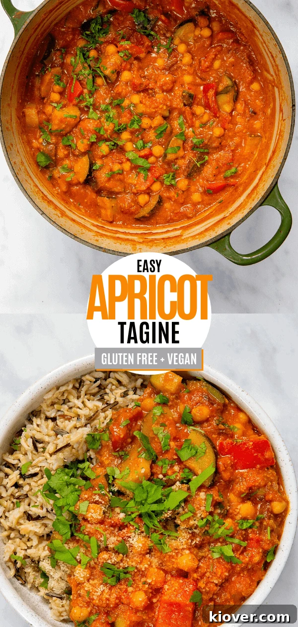 Apricot Tagine Pin - Pinterest optimized image for the recipe