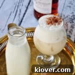 Glass of Milk Punch cocktail