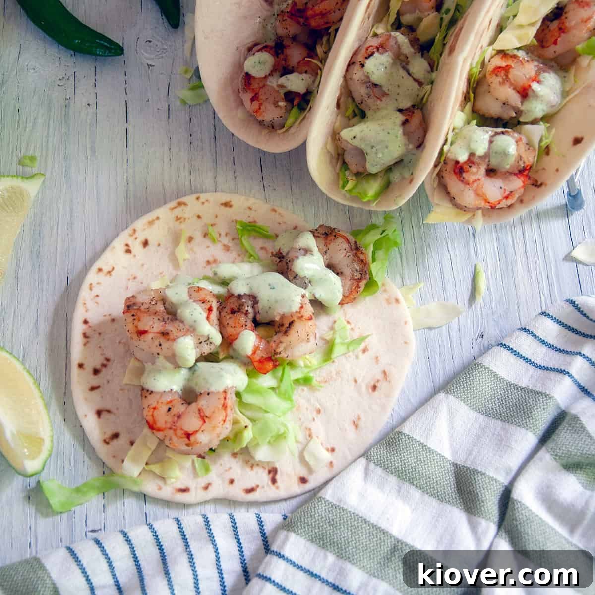 Grilled Shrimp Tacos and Chili Lime Shrimp Taco Sauce