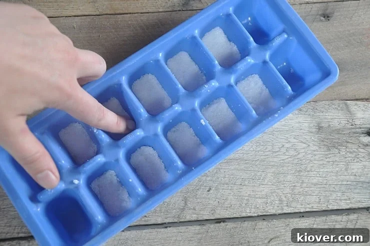DIY Sugar Cubes in tray