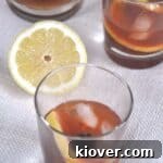 finished old fashioned cocktail