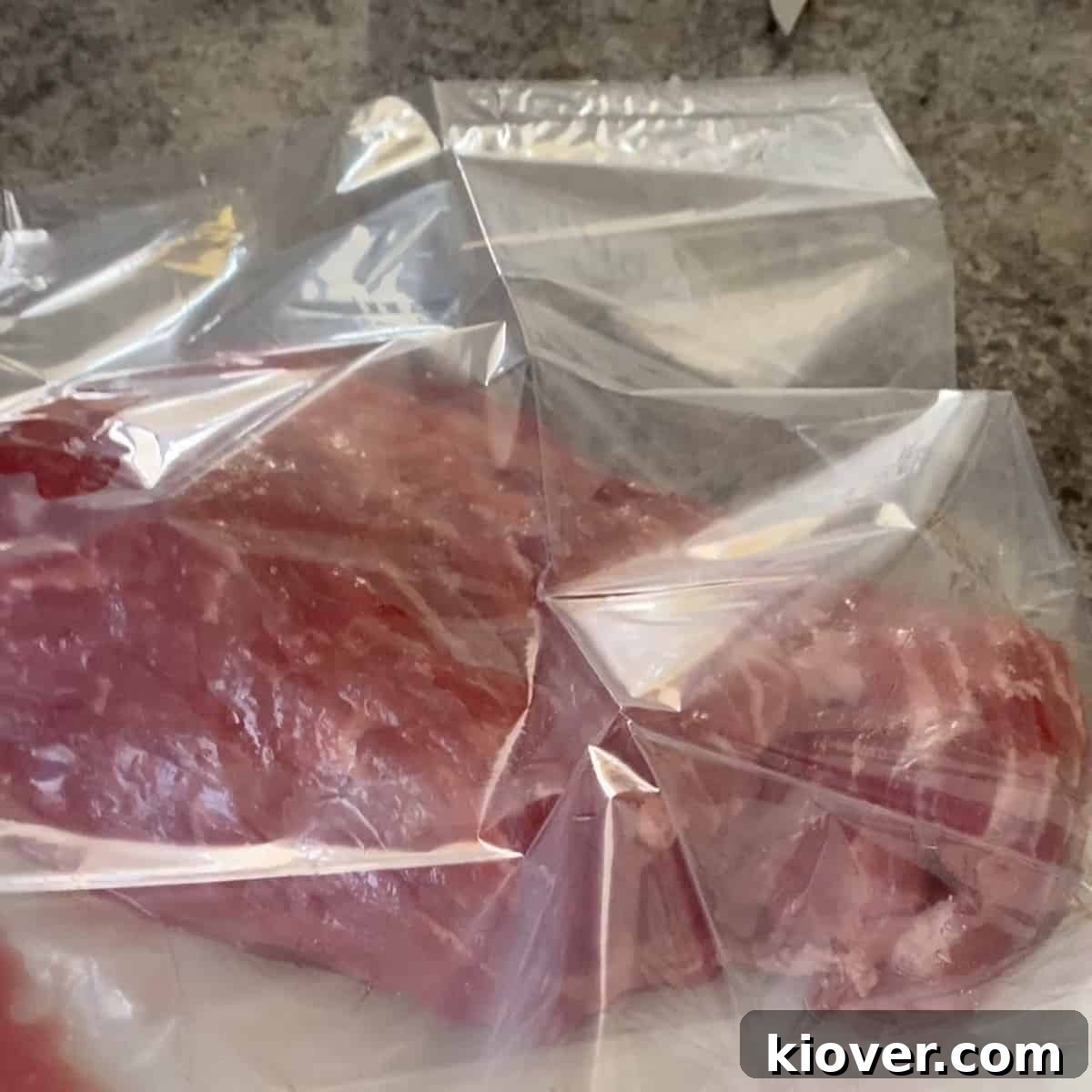 Corned Beef roast in an oven bag.