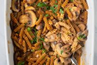 Creamy Mushroom Stroganoff Pasta Bake Recipe