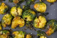 Crispy Smashed Brussels Sprouts with Garlic and Parmesan