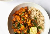 Creamy Butternut Squash & Chickpea Curry Recipe