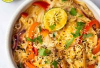 Thai Curry Noodle Soup Recipe — Creamy Thai Coconut Noodle Bowl