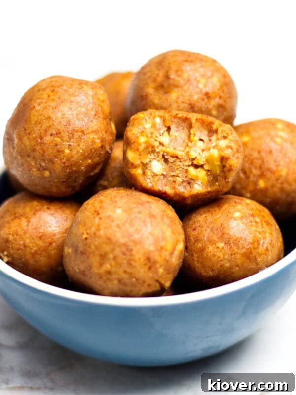 Chewy Vegan Peanut Butter Cookies Recipe 14 peanut butter balls served in a bowl.