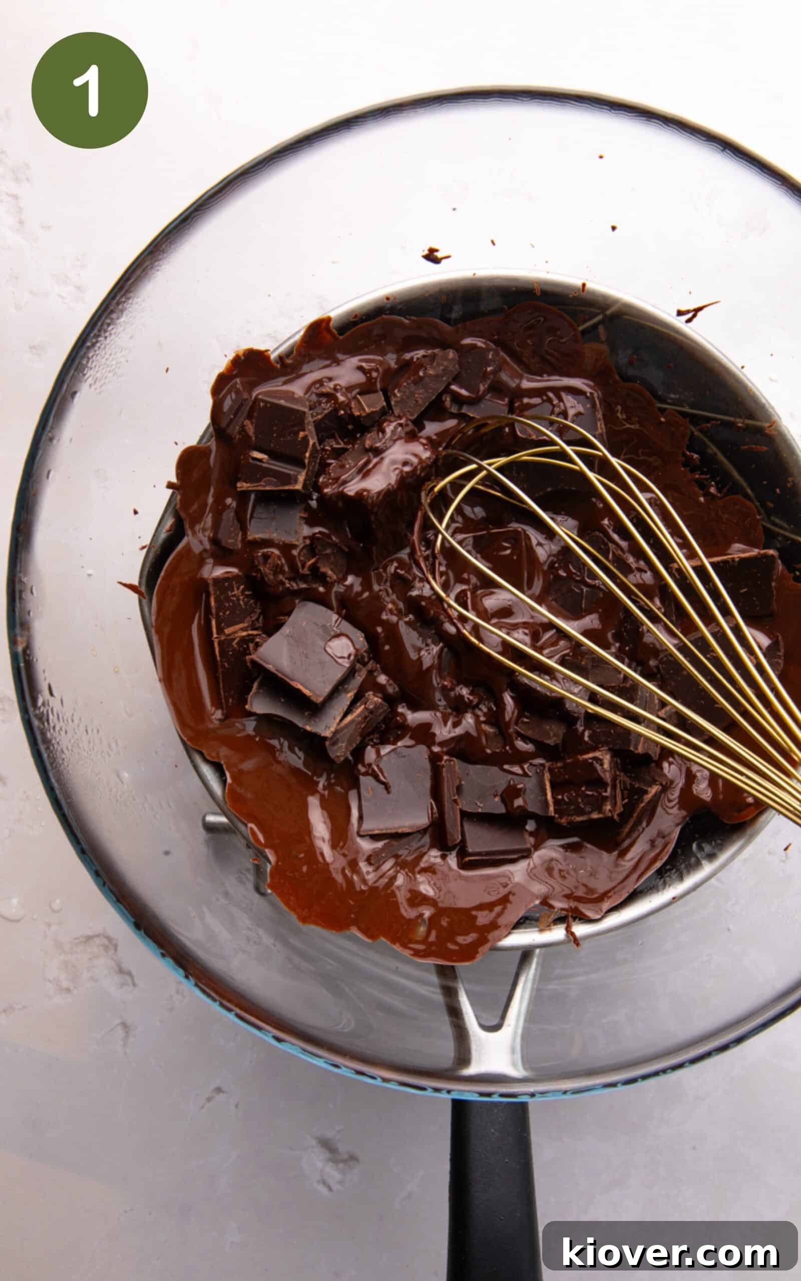 Homemade Peanut Butter Cups Recipe for Rich Chocolate Treats 4 melted chocolate in a bain marrie.