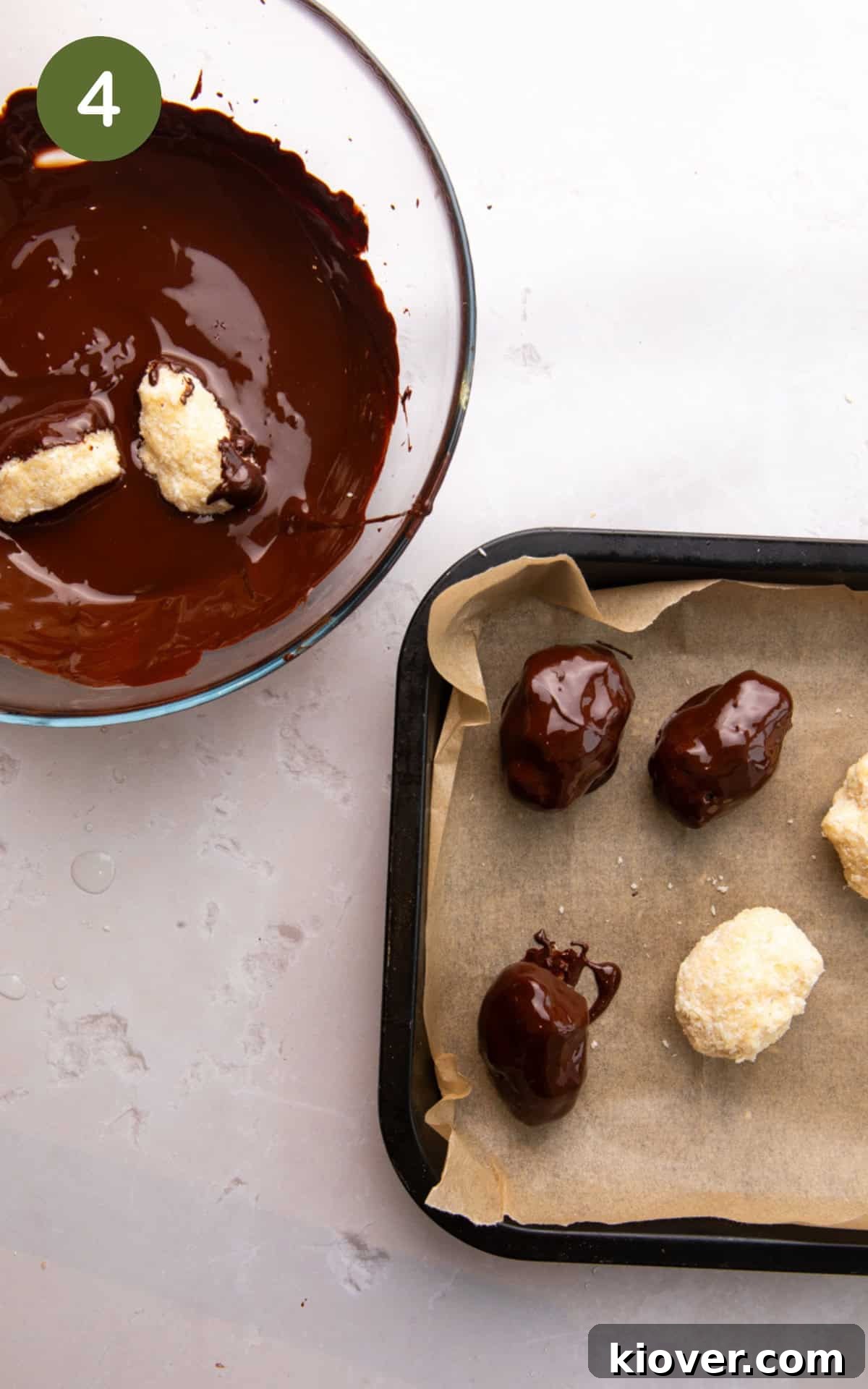 How to Make Homemade Bounty Bars: Chewy Coconut Chocolate Bars 7 coconut bars coated with melted chocolate.
