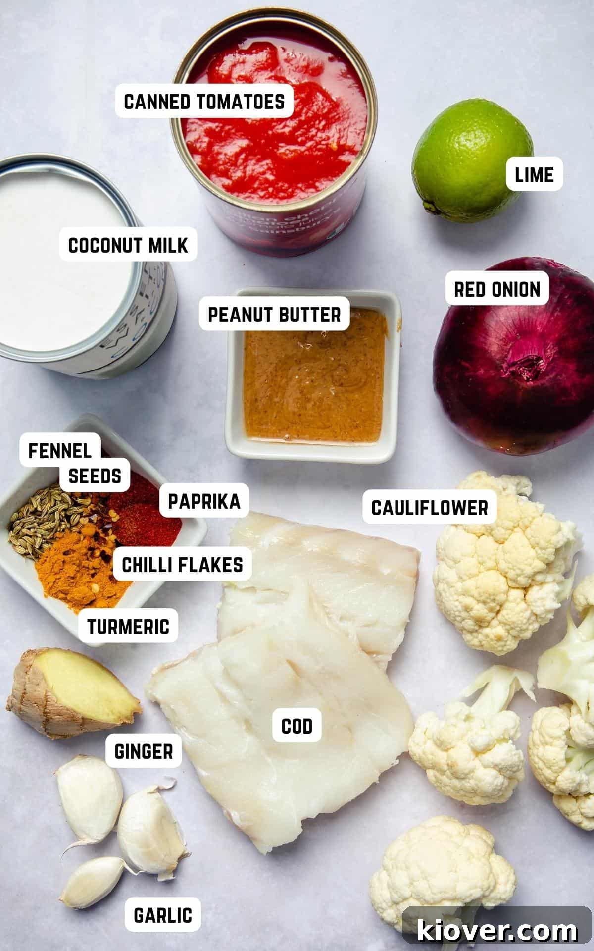 Coconut Cod Curry with Aromatic Spices 3 Ingredients to make Cod Curry.