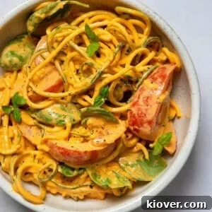 Courgette Salad served in a bowl.