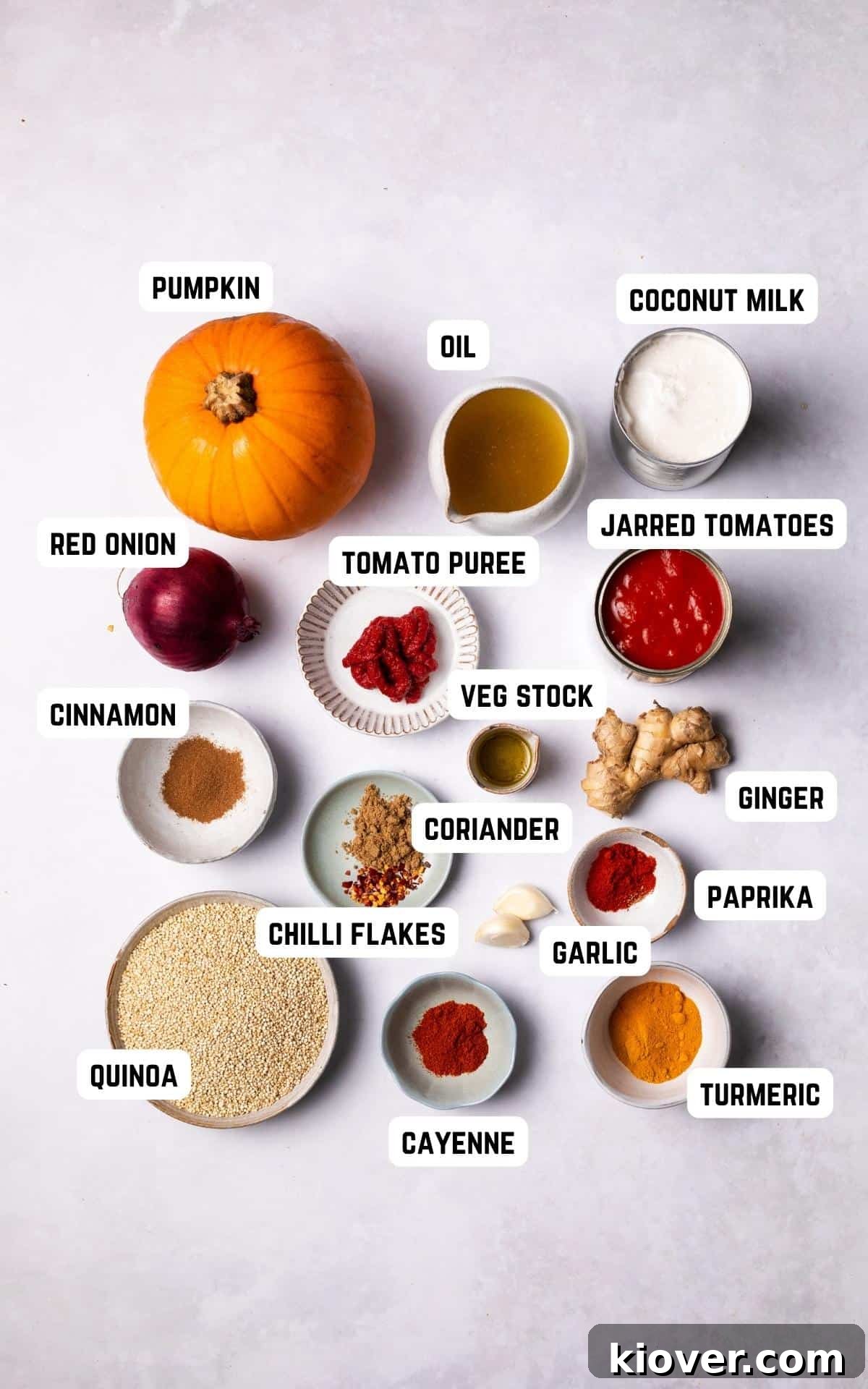 Creamy Pumpkin Curry Recipe with Coconut and Warm Spices 3 Ingredients to make Pumpkin Curry with Quinoa.