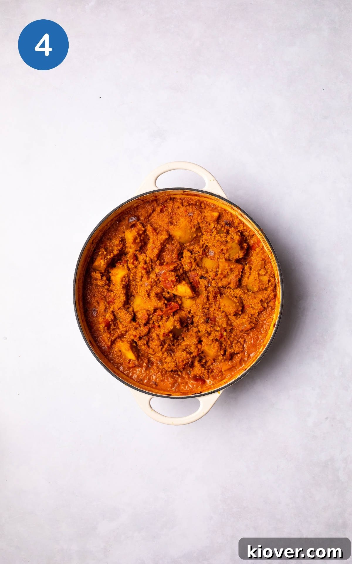 Creamy Pumpkin Curry Recipe with Coconut and Warm Spices 7 Pumpkin Curry with Quinoa in a large pot.