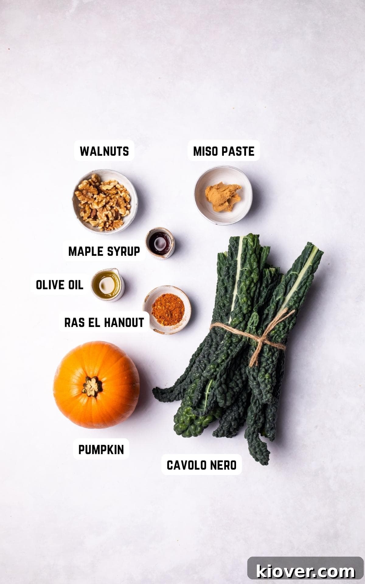 Ingredients to make Roasted Pumpkin Salad.