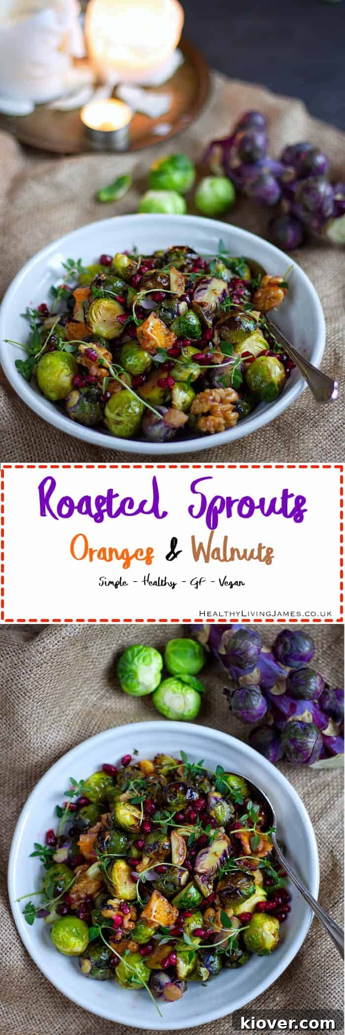 Roasted Brussels Sprouts with Orange and Walnut Salad 4 Roasted Sprouts Pinterest