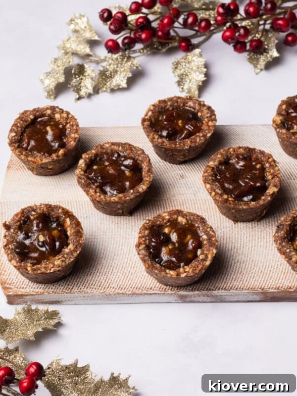 Mince pies with nut base.