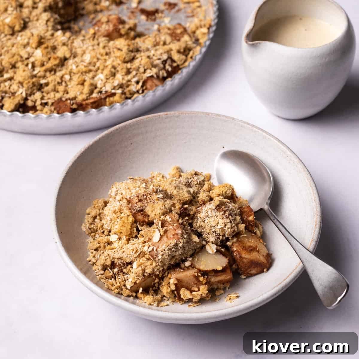 Gluten free oat crumble topping.