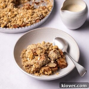 Gluten free oat crumble topping.