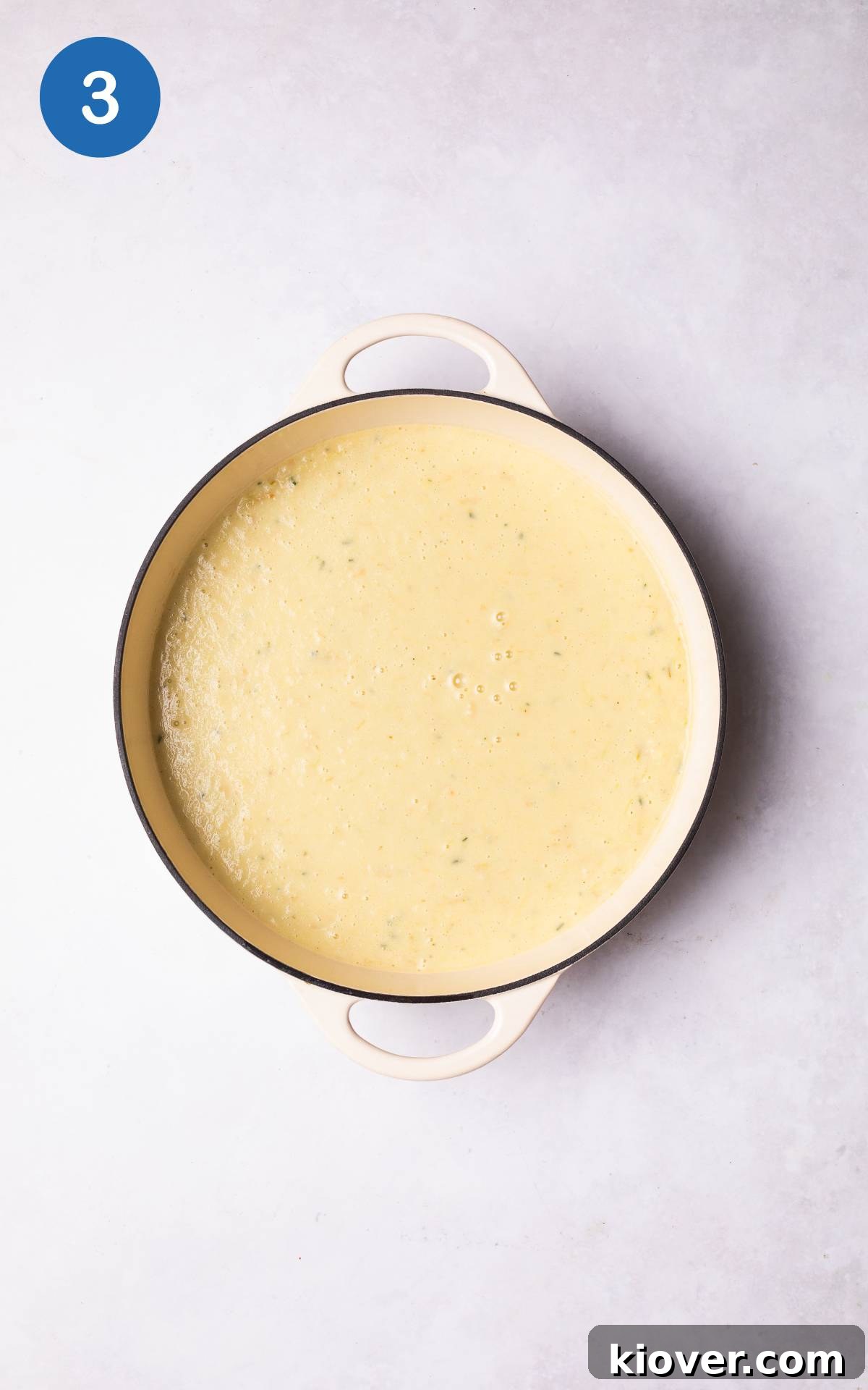 Creamy Roasted Parsnip Soup Recipe with Garlic and Thyme 6 parsnip soup in a pot.