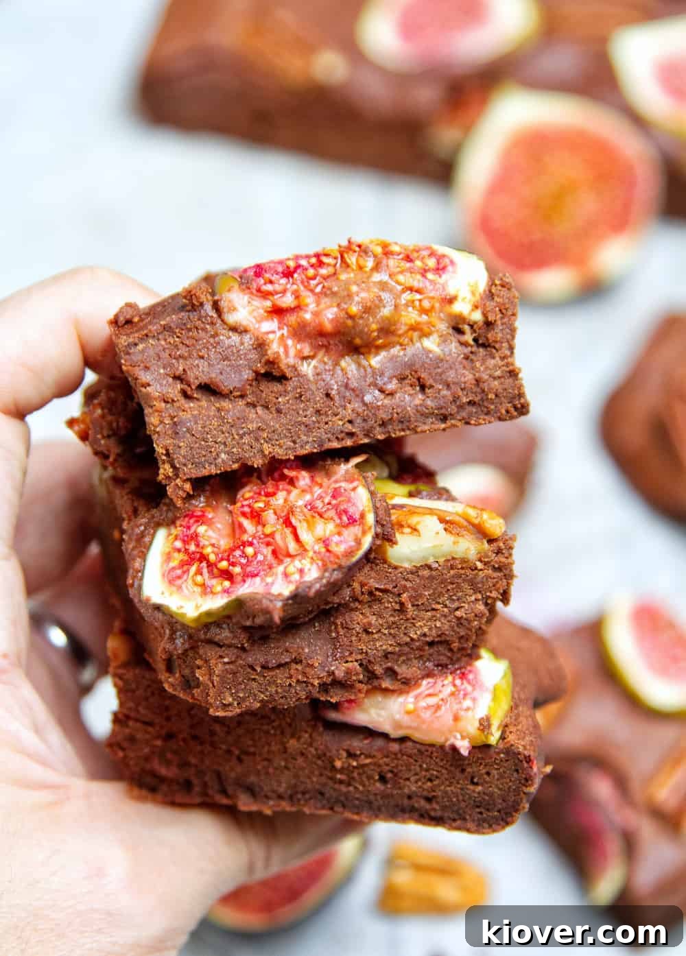 Chocolatey Fig & Pecan Brownies