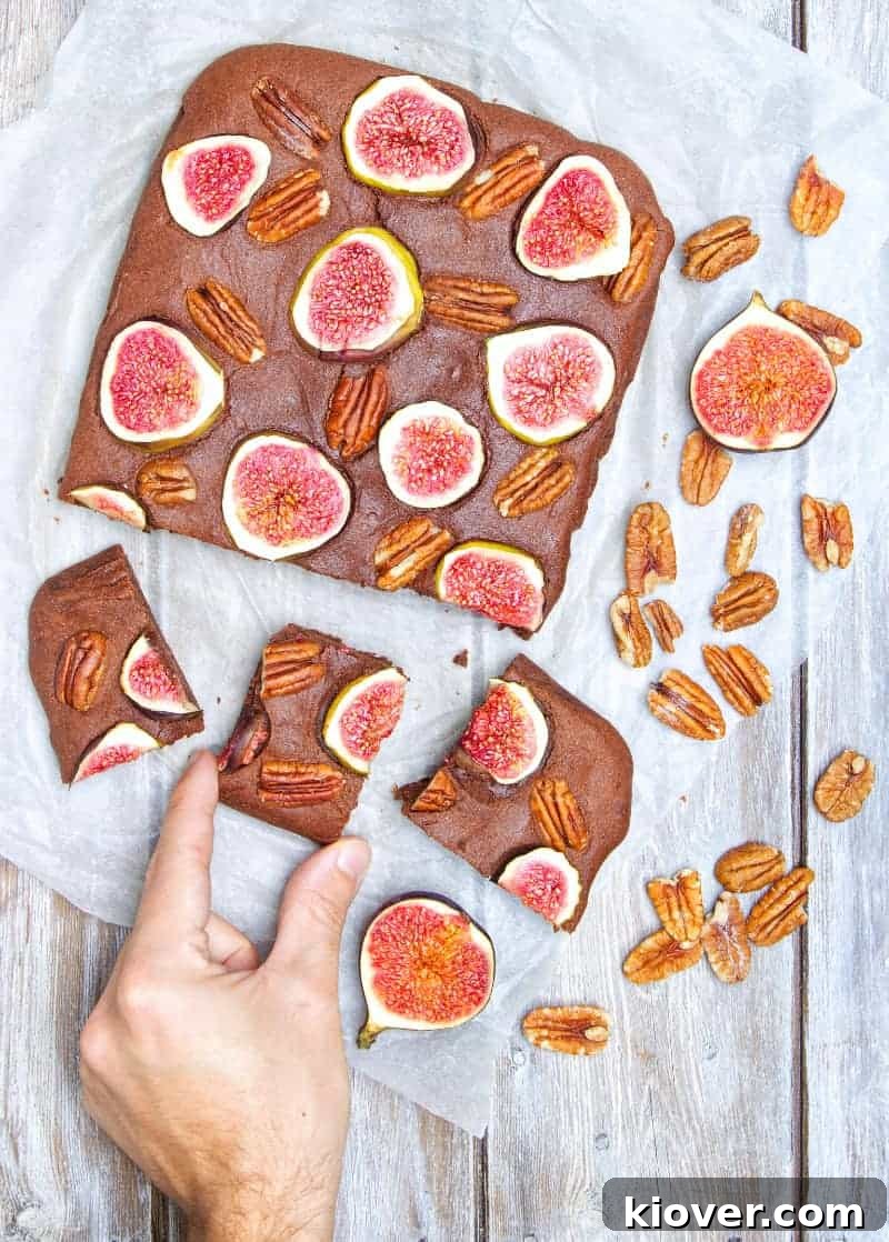Chocolatey Fig & Pecan Brownies