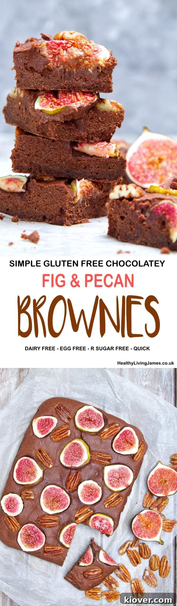 Fig & Pecan Brownies Pinterest