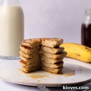 71 Top Gluten-Free Recipes for Every Meal 11 Banana Oat Pancakes served on a plate.