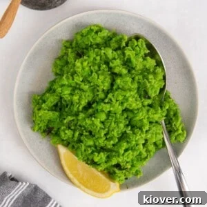 71 Top Gluten-Free Recipes for Every Meal 72 mashed peas with basil as a side dish.