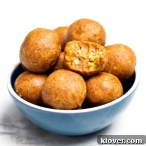 43 Gluten-Free Vegan Recipes for Everyday Meals and Desserts 36 peanut butter balls served in a bowl.