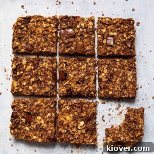43 Gluten-Free Vegan Recipes for Everyday Meals and Desserts 37 Chocolate flapjacks cut into squares laid on white background