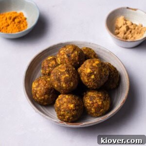 43 Gluten-Free Vegan Recipes for Everyday Meals and Desserts 39 Healthy energy balls with ginger and turmeric.