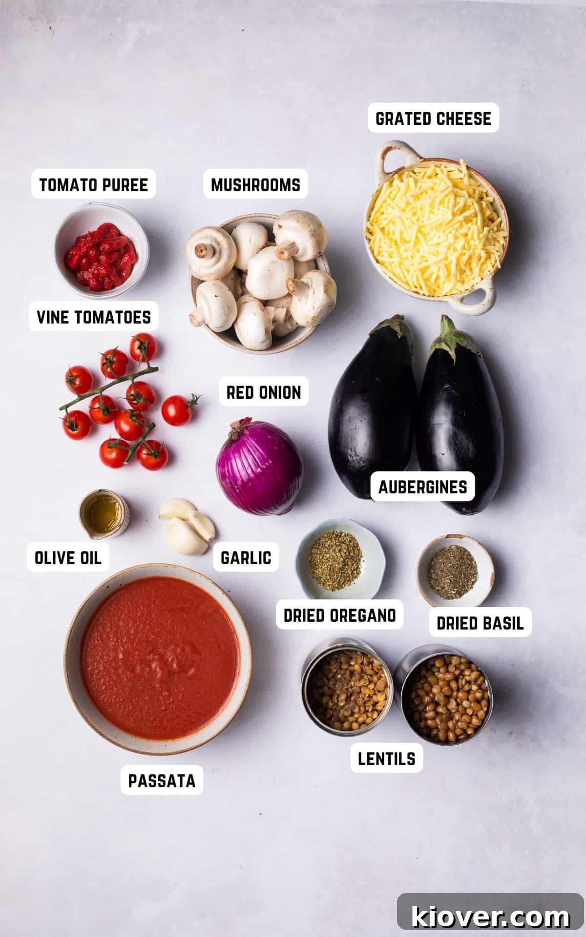 Vegan Greek Moussaka Recipe: Creamy Eggplant and Lentil Bake 3 Ingredients to make Vegan Moussaka.