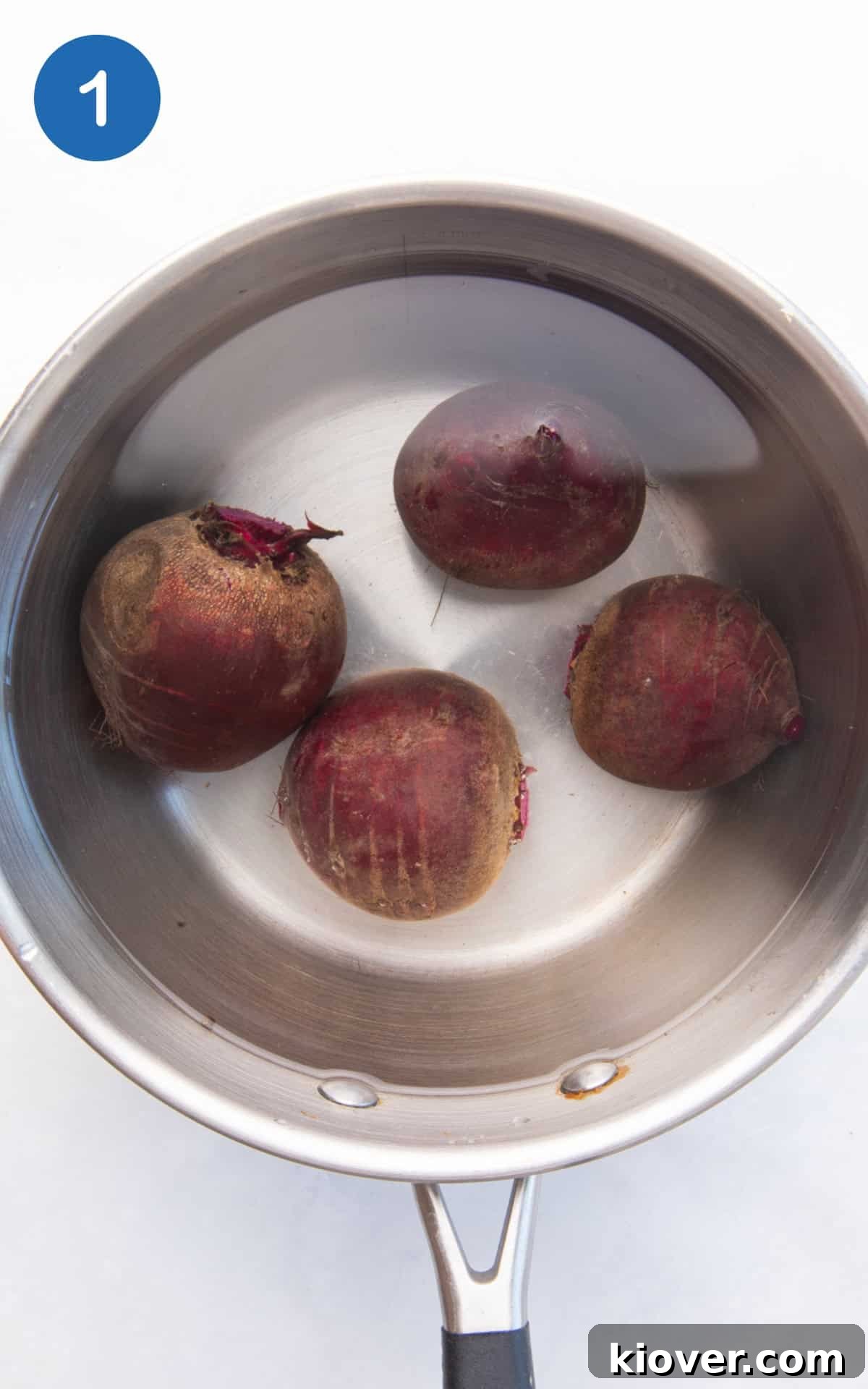beetroot boiling in water.