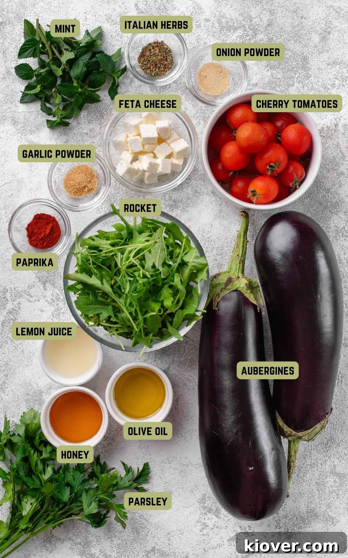 Smoky Roasted Eggplant Salad with Garlic and Herbs 3 Ingredients to make Aubergine Salad.